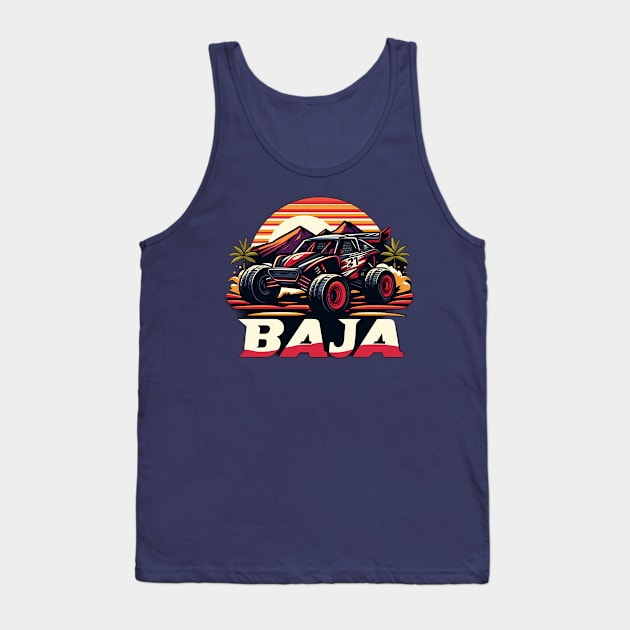 Baja Race Car Tank Top by TaevasDesign